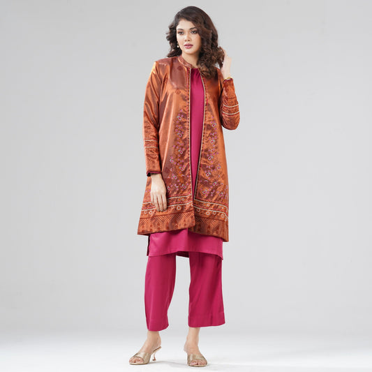 Womens Burnt Orange Three Piece Set