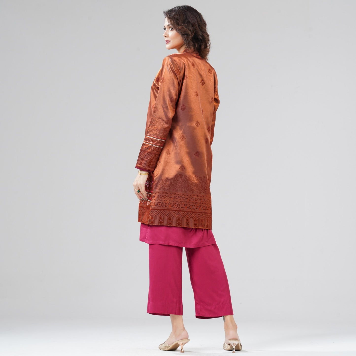 Womens Burnt Orange Three Piece Set