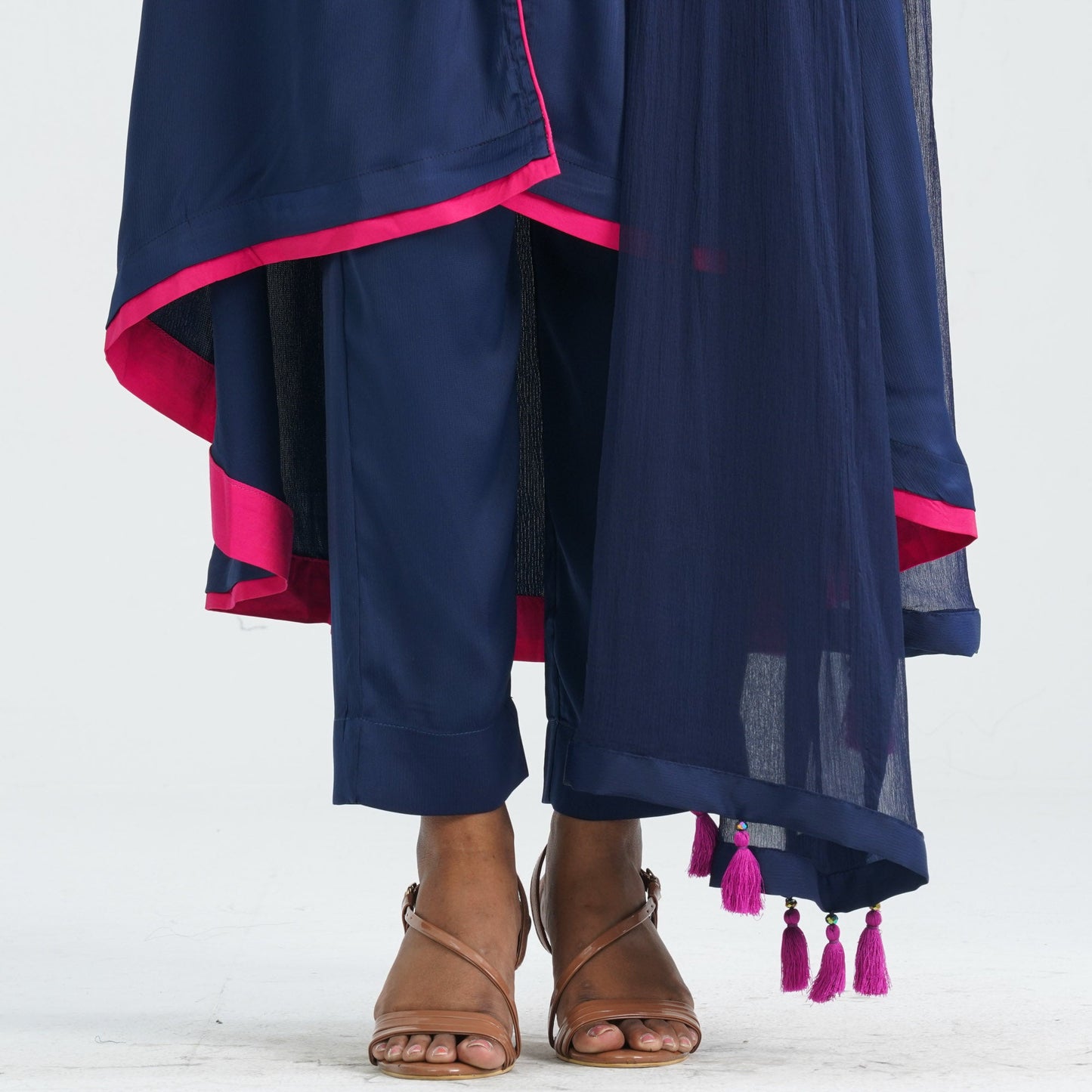 Women Blended Silk Three Piece Set