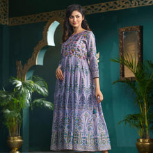 Load image into Gallery viewer, Women Ash Ethnic Gown
