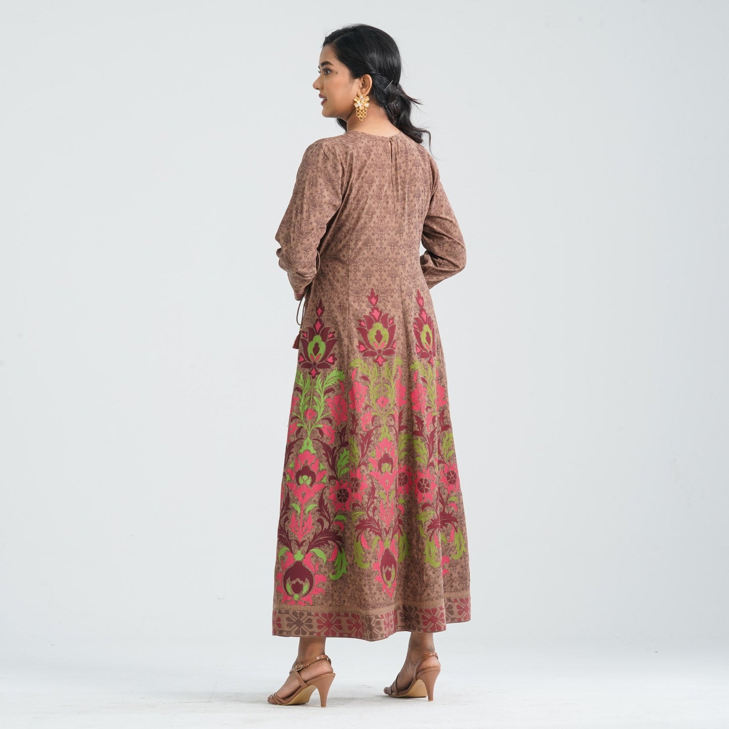 Women Half-Silk Gown