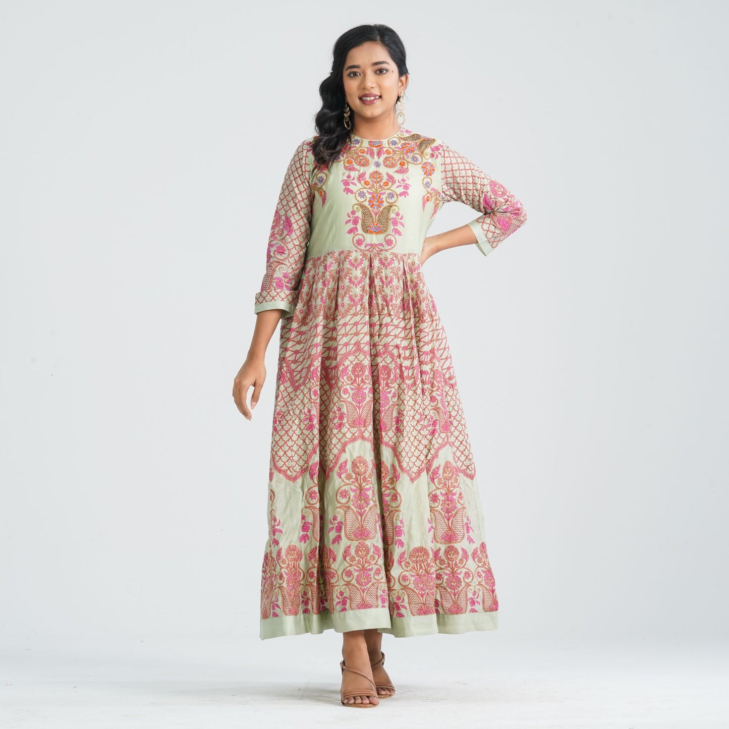 Women Blended Silk Gown