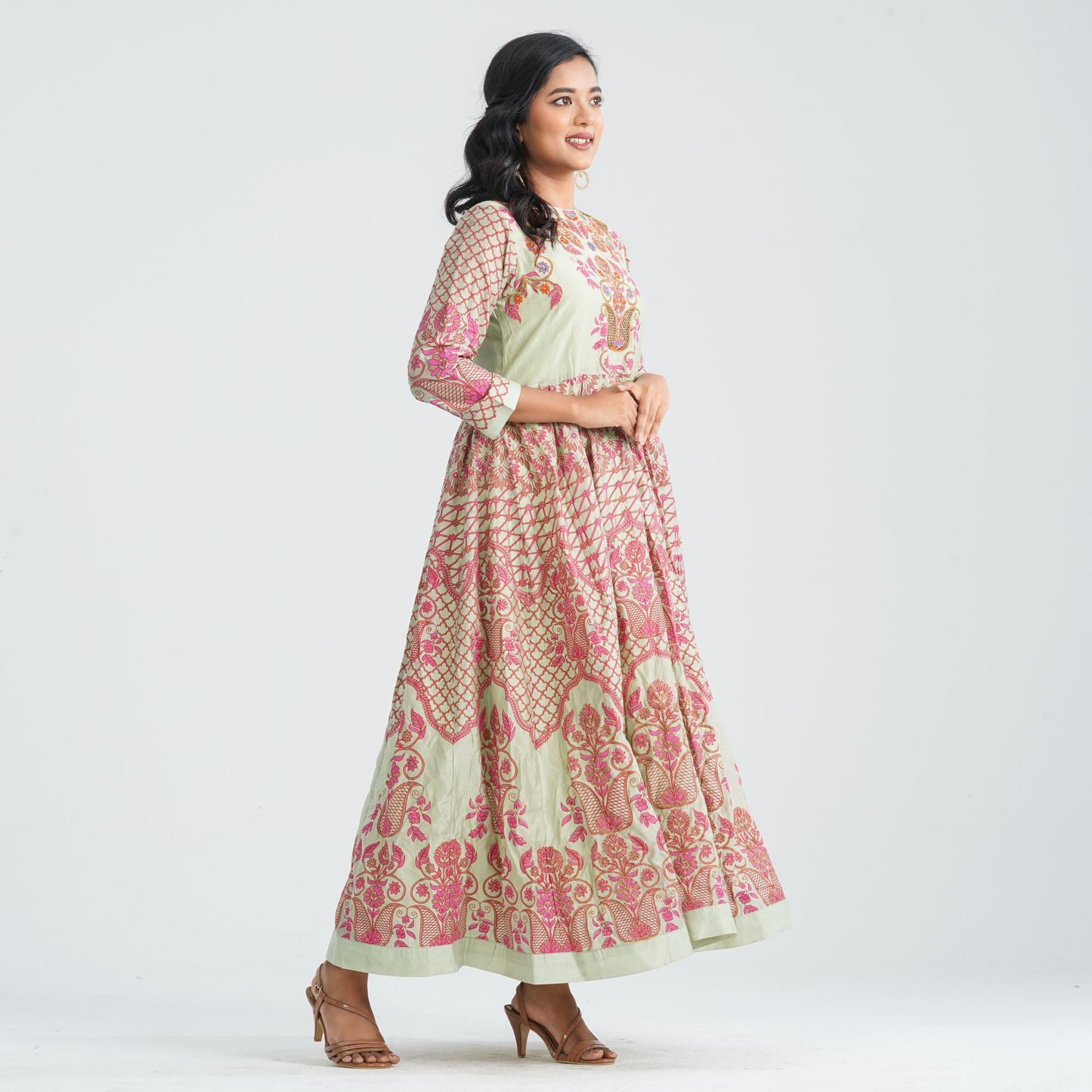 Women Blended Silk Gown