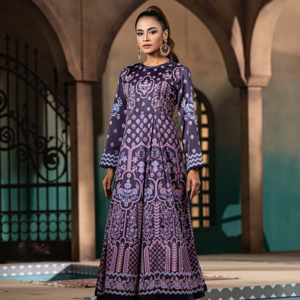 ETHNIC PREMIUM GOWN-DEEP VIOLATE