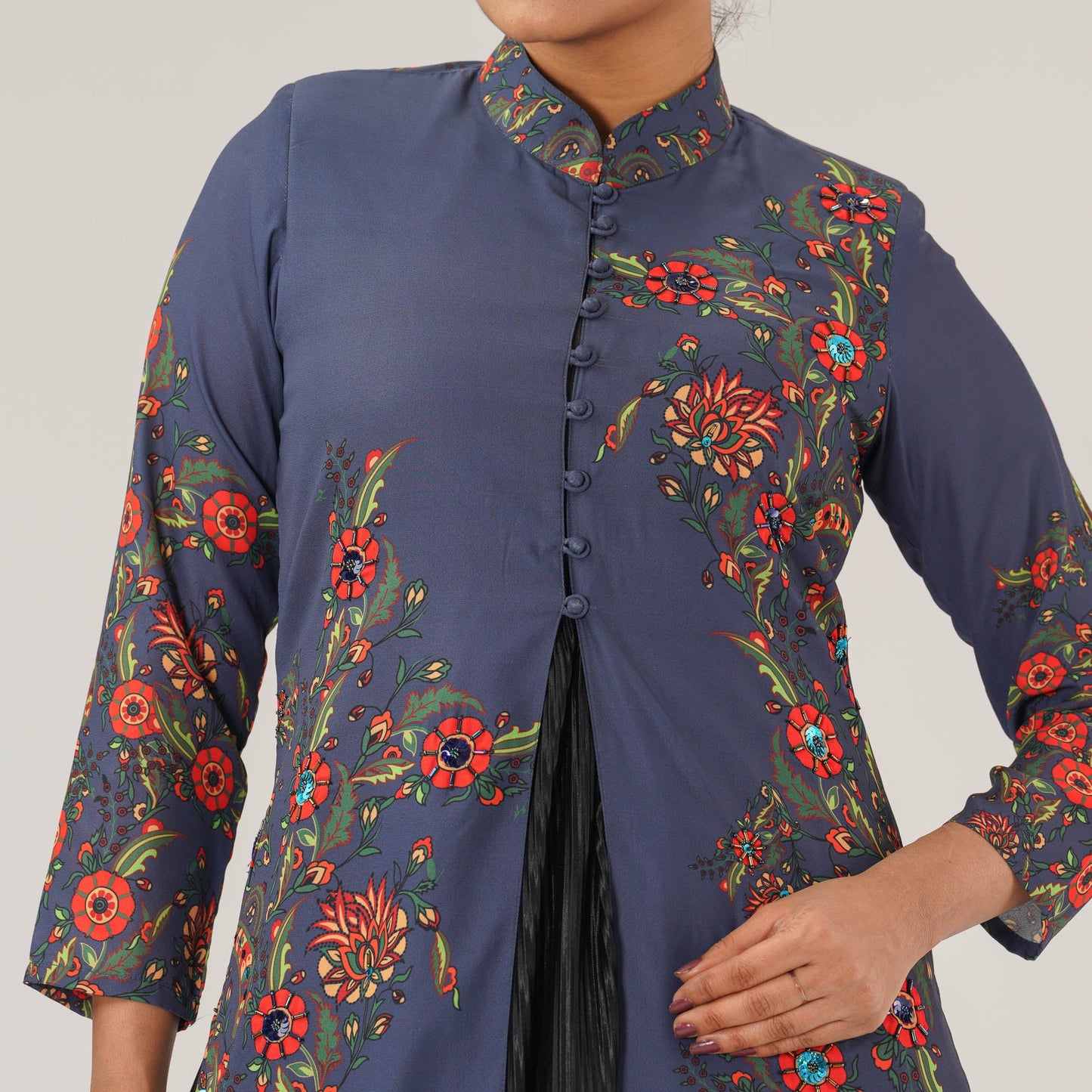 Womens Multicolor Gown