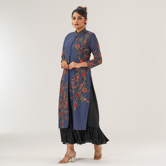 Womens Multicolor Gown