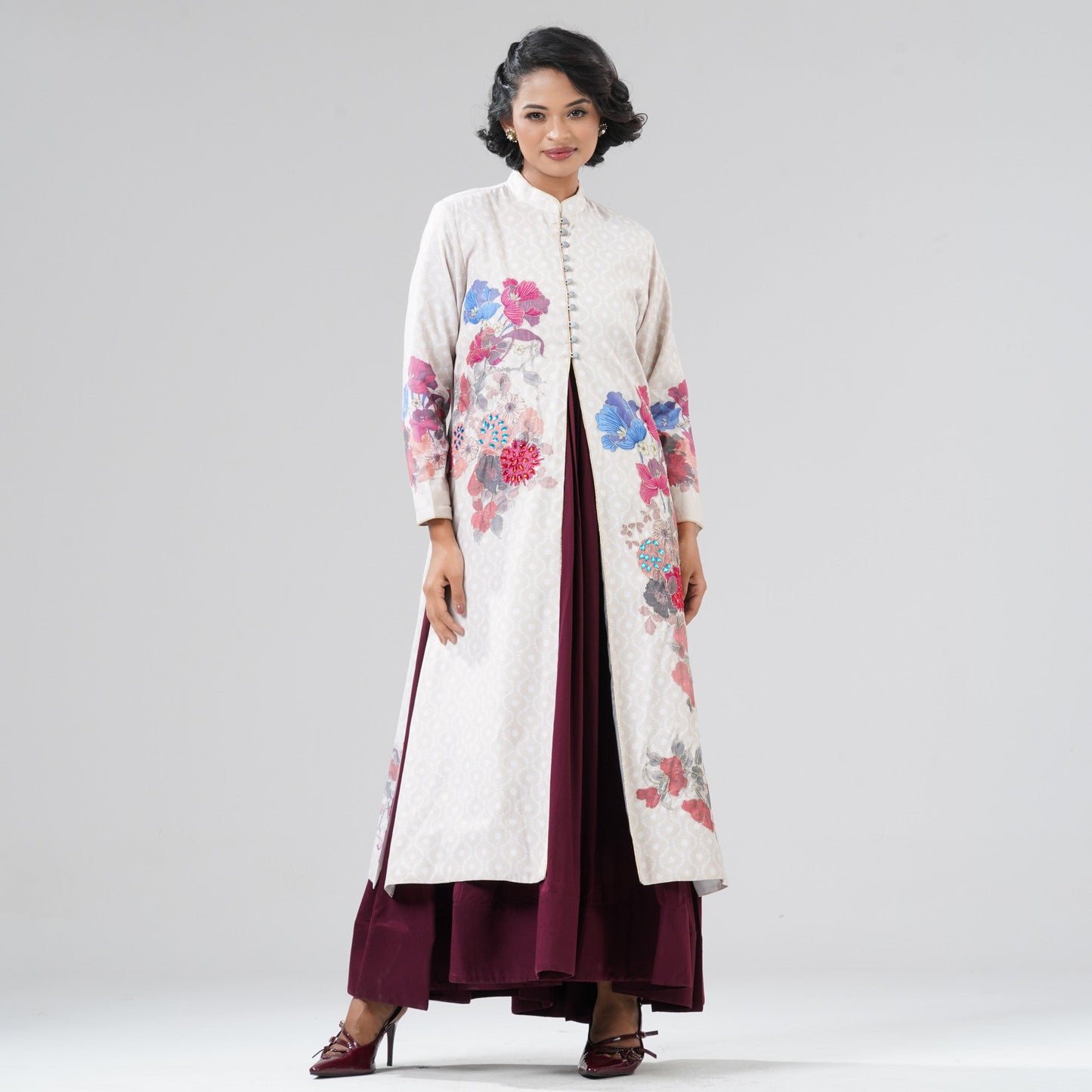 Womens Off White Gown