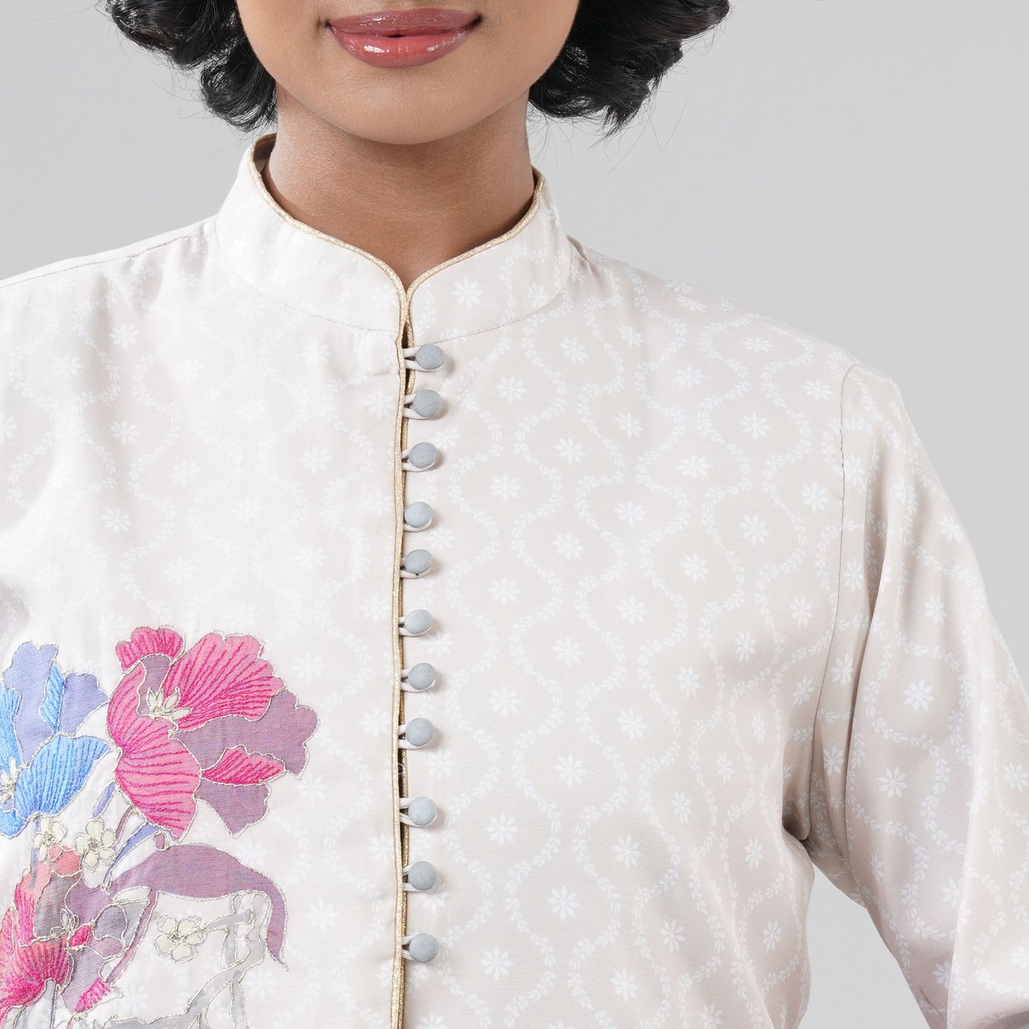 Womens Off White Gown