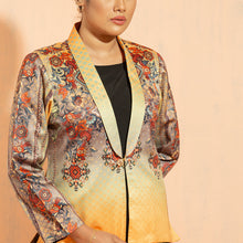 Load image into Gallery viewer, Ladies Jacket- Mustard Print
