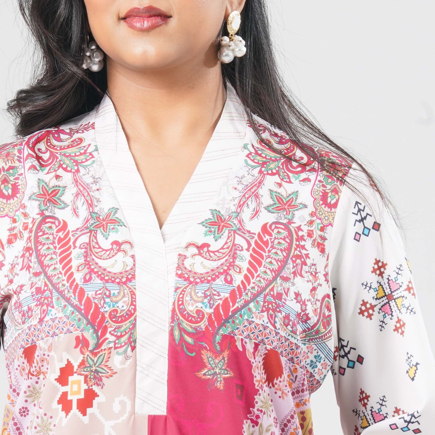 Women Blended Silk Kurti