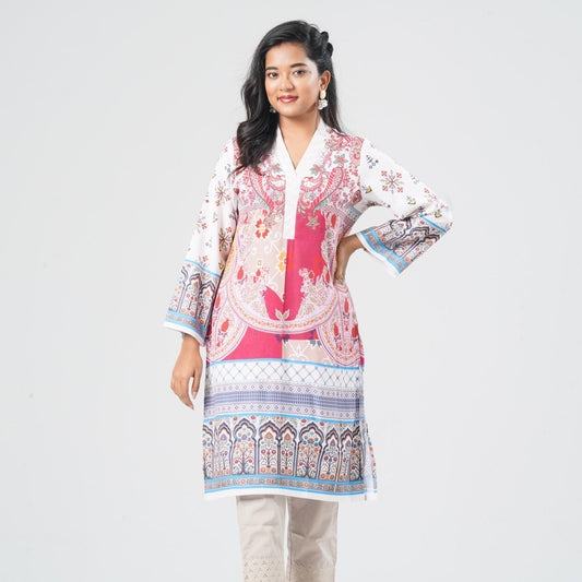 Women Blended Silk Kurti
