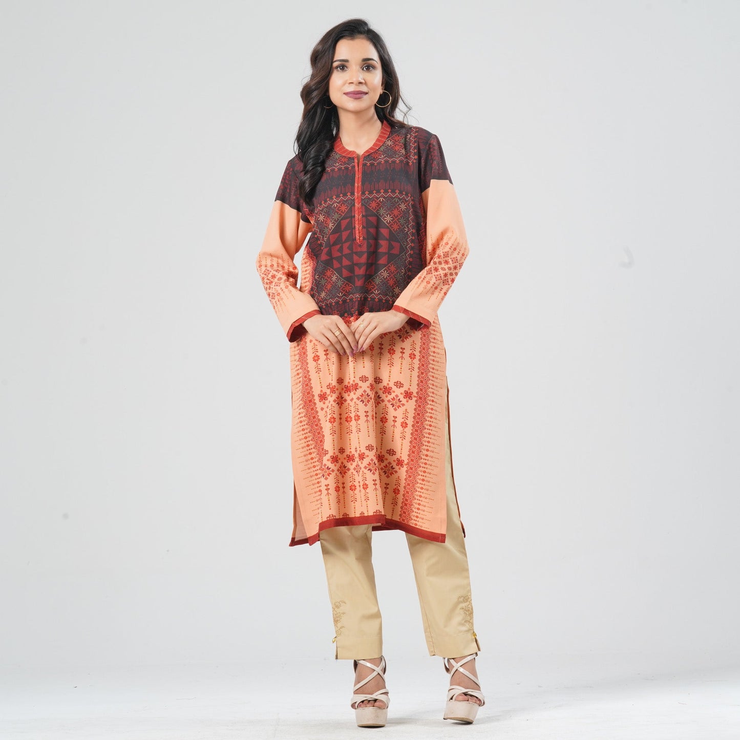 Women Blended Silk Kurti