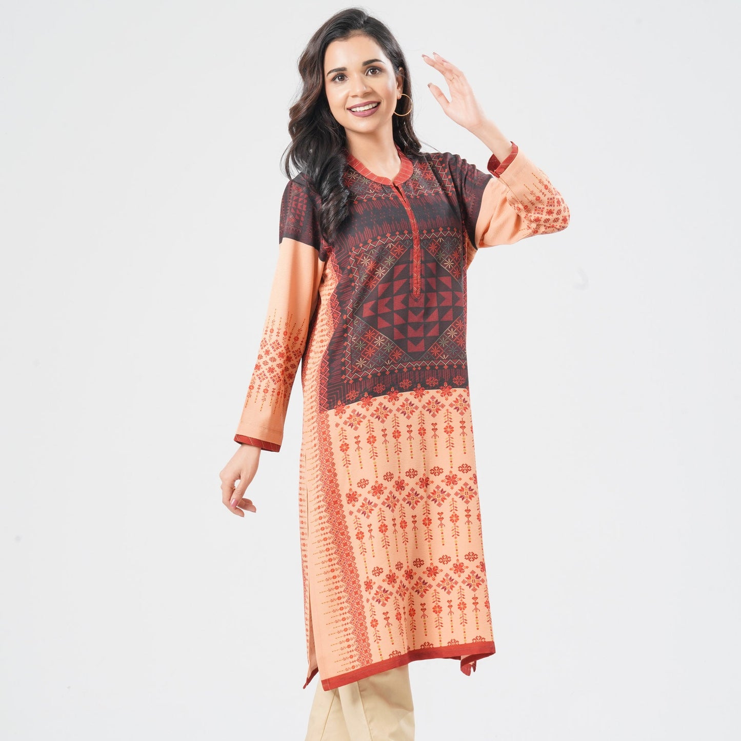 Women Blended Silk Kurti