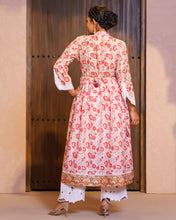 Load image into Gallery viewer, ETHNIC HIGH RANGE KURTI- RED PRINT
