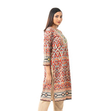 Load image into Gallery viewer, Womens Tan Printed Kurti
