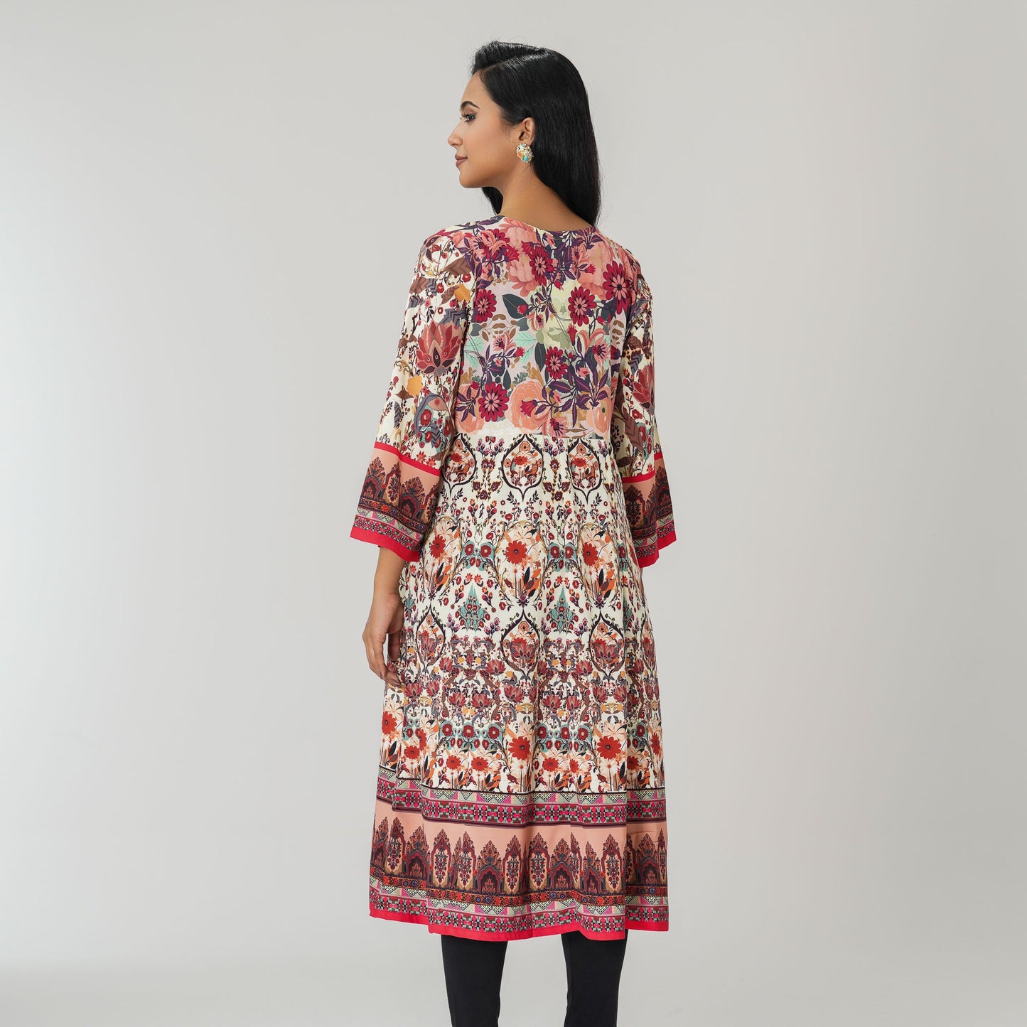 Womens Printed Anarkali Kurti