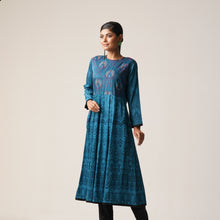 Load image into Gallery viewer, ETHNIC PREMIUM KURTI-SEA GREEN
