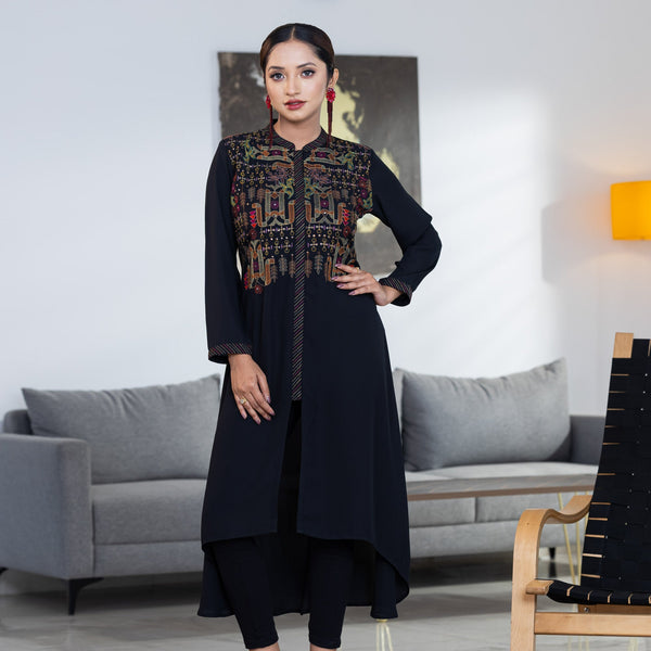 ETHNIC PREMIUM_KURTI-BLACK