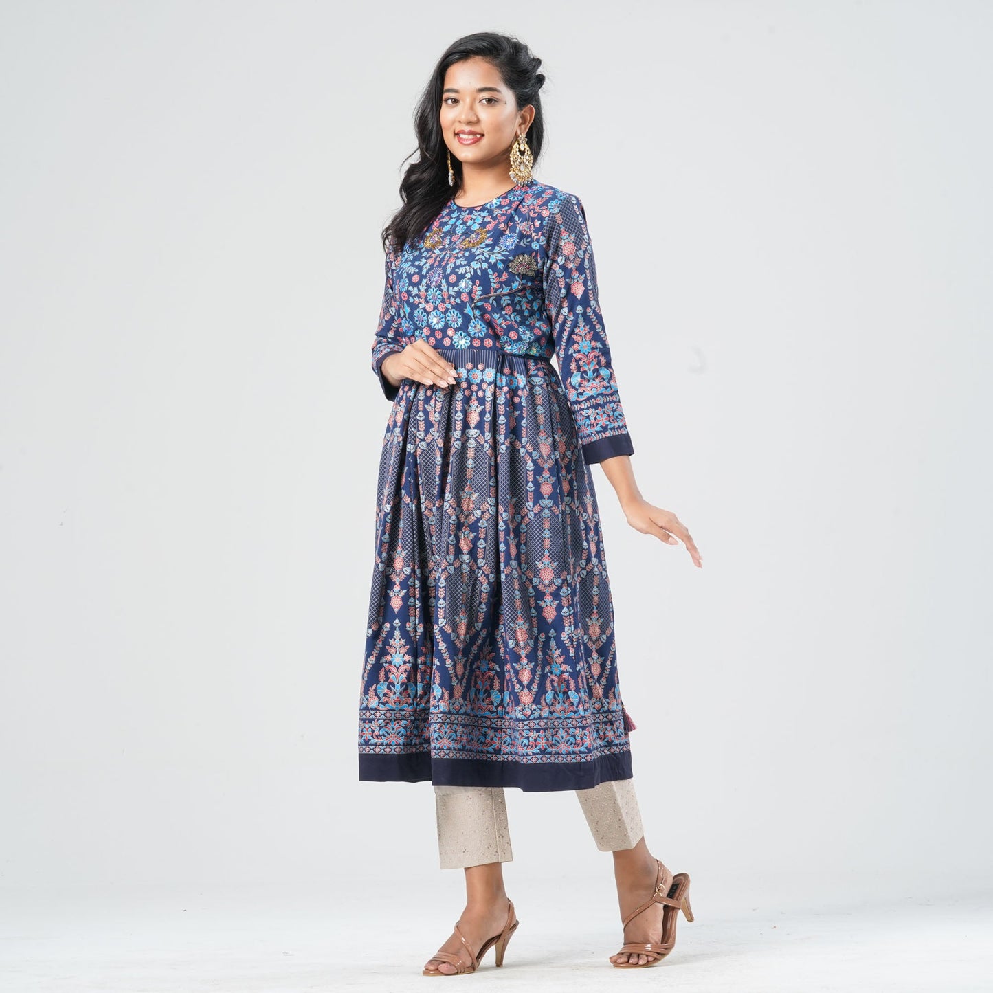 Women Georgette Anarkali Kurti