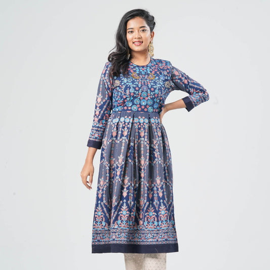 Women Georgette Anarkali Kurti