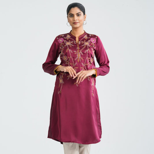 Women’s Silk Embroidered Kurti