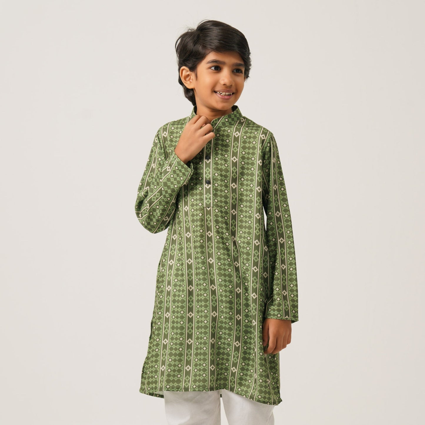 Boys Olive Panjabi