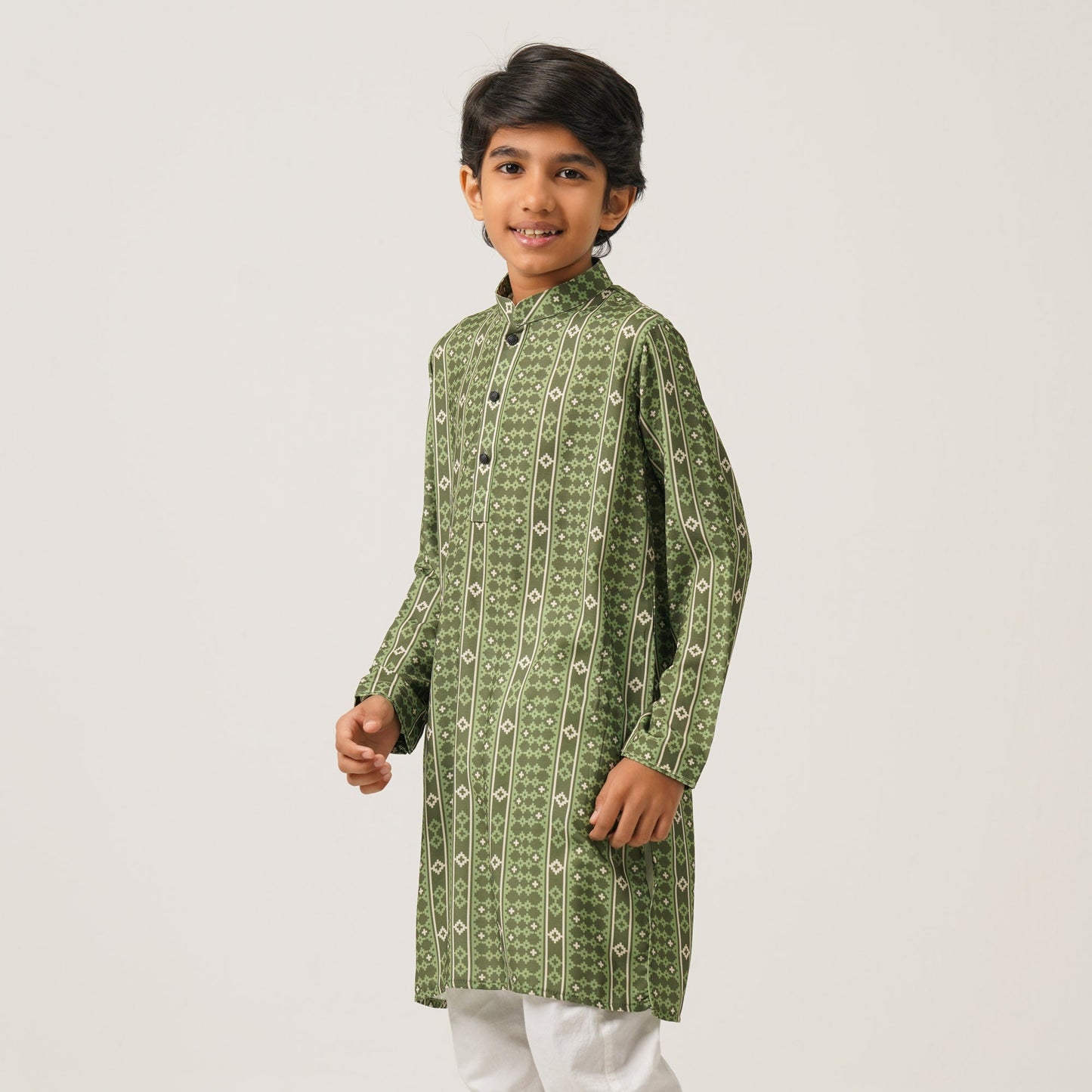 Boys Olive Panjabi