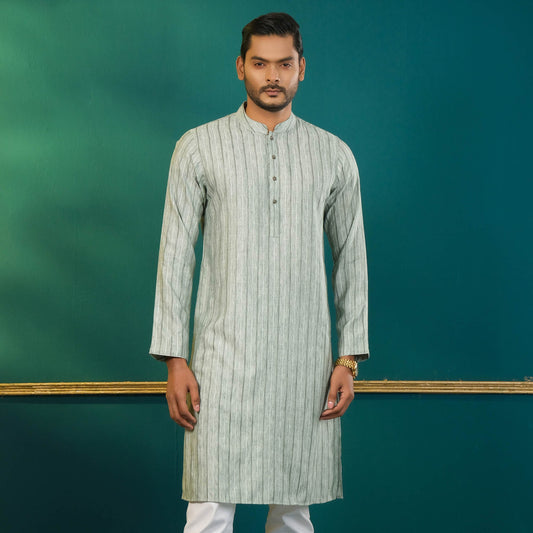Men's Olive Basic Panjabi