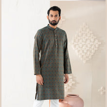 Load image into Gallery viewer, Men&#39;s Chocolate Printed Panjabi
