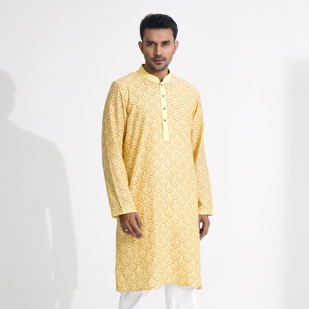 Men Yellow Panjabi