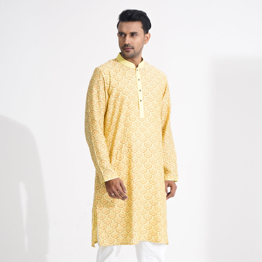 Men Yellow Panjabi