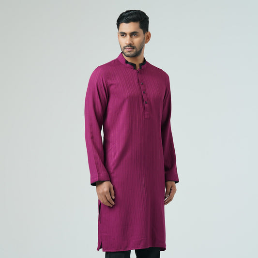 Mens Maroon Panjabi