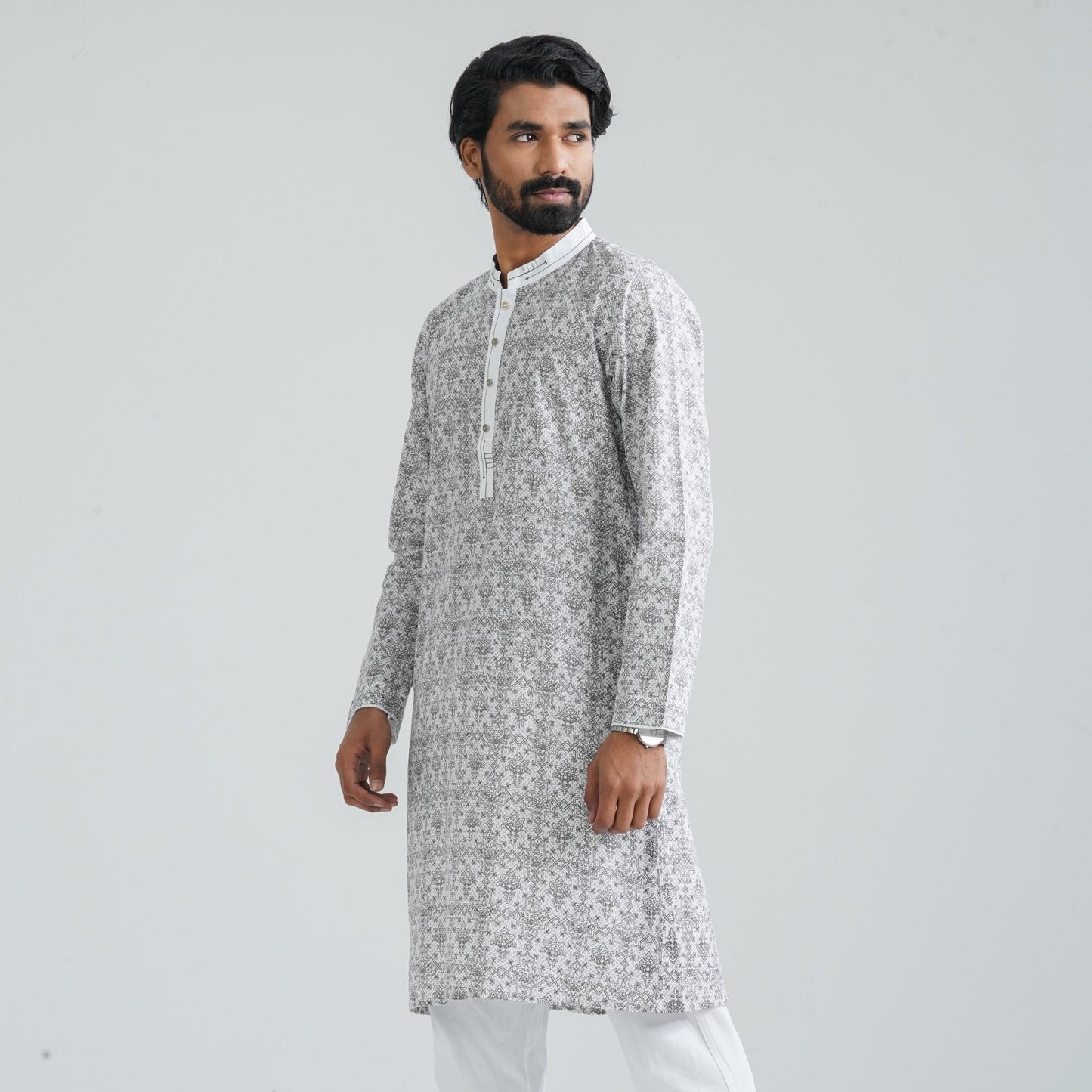 Men’s White Panjabi
