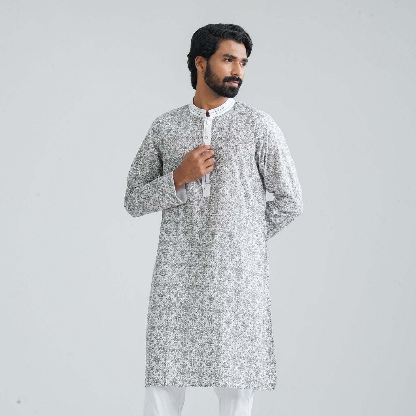 Men’s White Panjabi