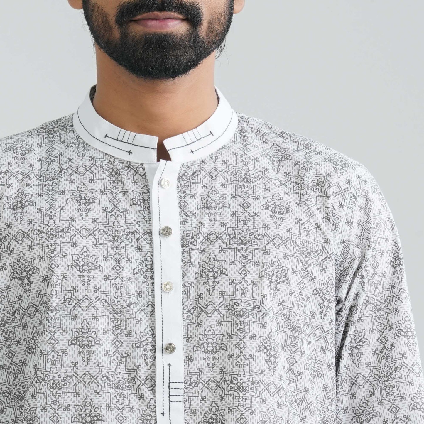 Men’s White Panjabi