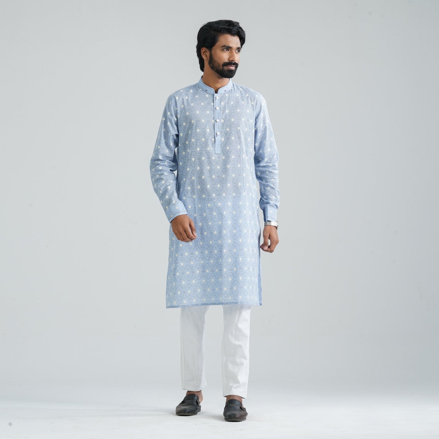 Men’s Powder Blue Panjabi