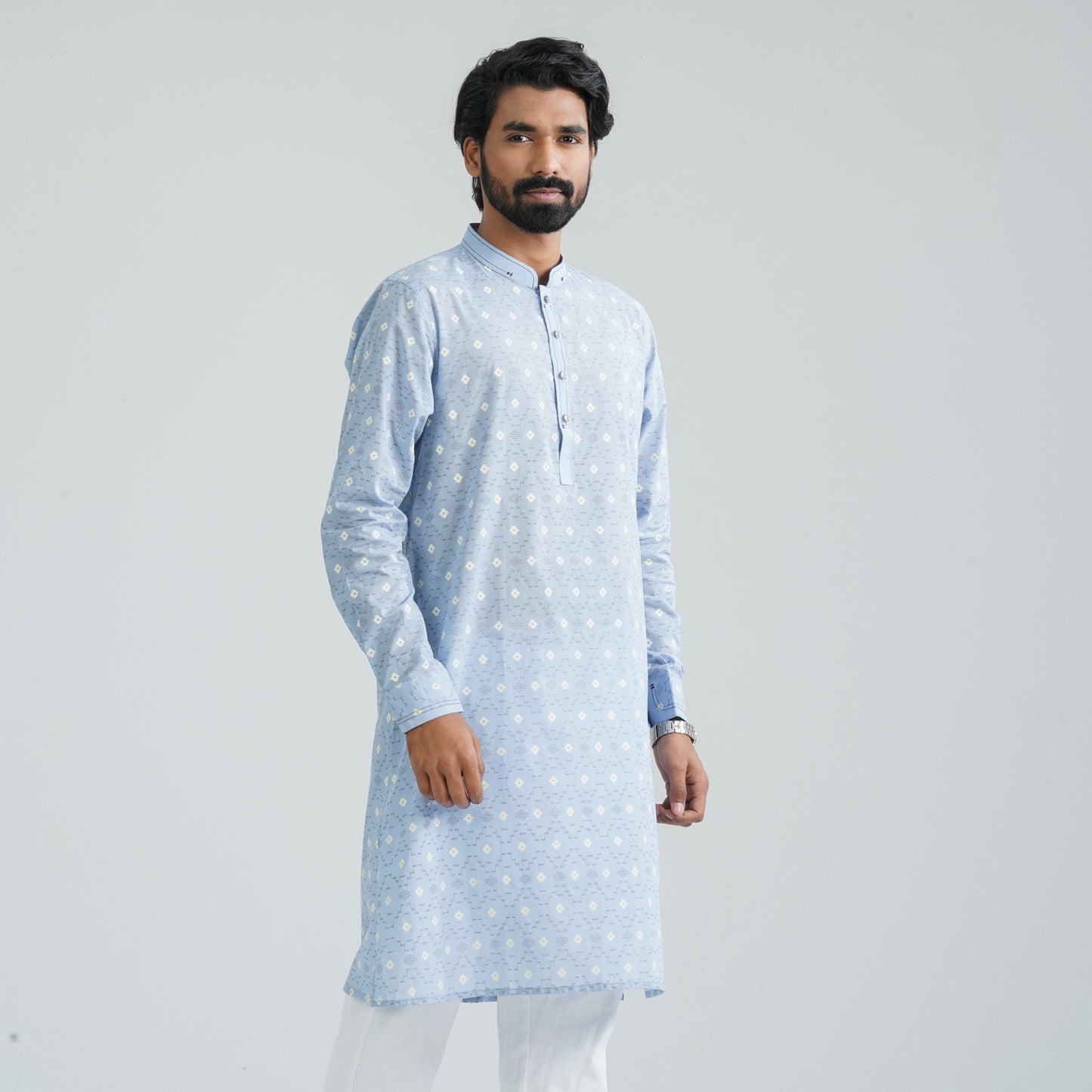 Men’s Powder Blue Panjabi