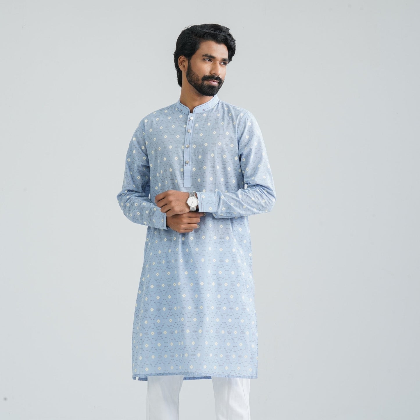 Men’s Powder Blue Panjabi