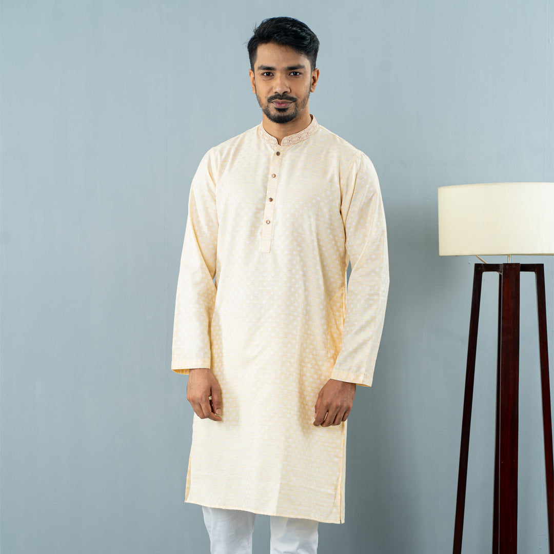 Men's Golden Panjabi