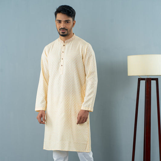 Mens Golden Panjabi