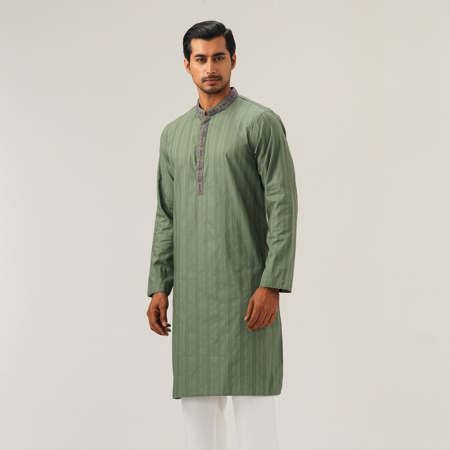 Mens Embroidery Magnolia Panjabi