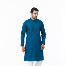 Load image into Gallery viewer, Mens Blue Karchupi Panjabi
