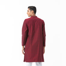 Load image into Gallery viewer, Mens Maroon Karchupi Panjabi
