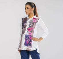 Load image into Gallery viewer, Women&#39;s Ethnic White Shirt
