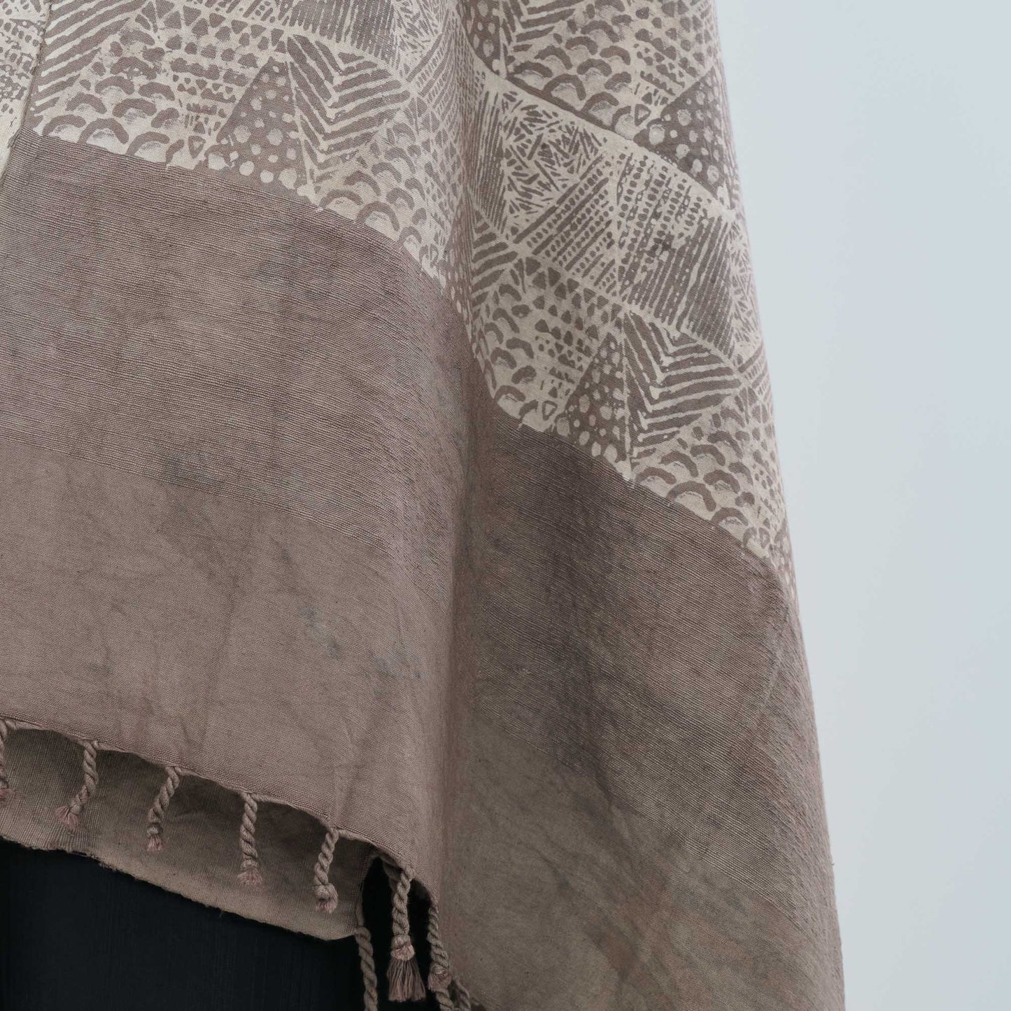 Women's Tan Cotton Shawl