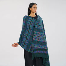 Load image into Gallery viewer, Womens Green Ethnic Shawl
