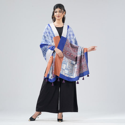 Womens Multicolor Shawl