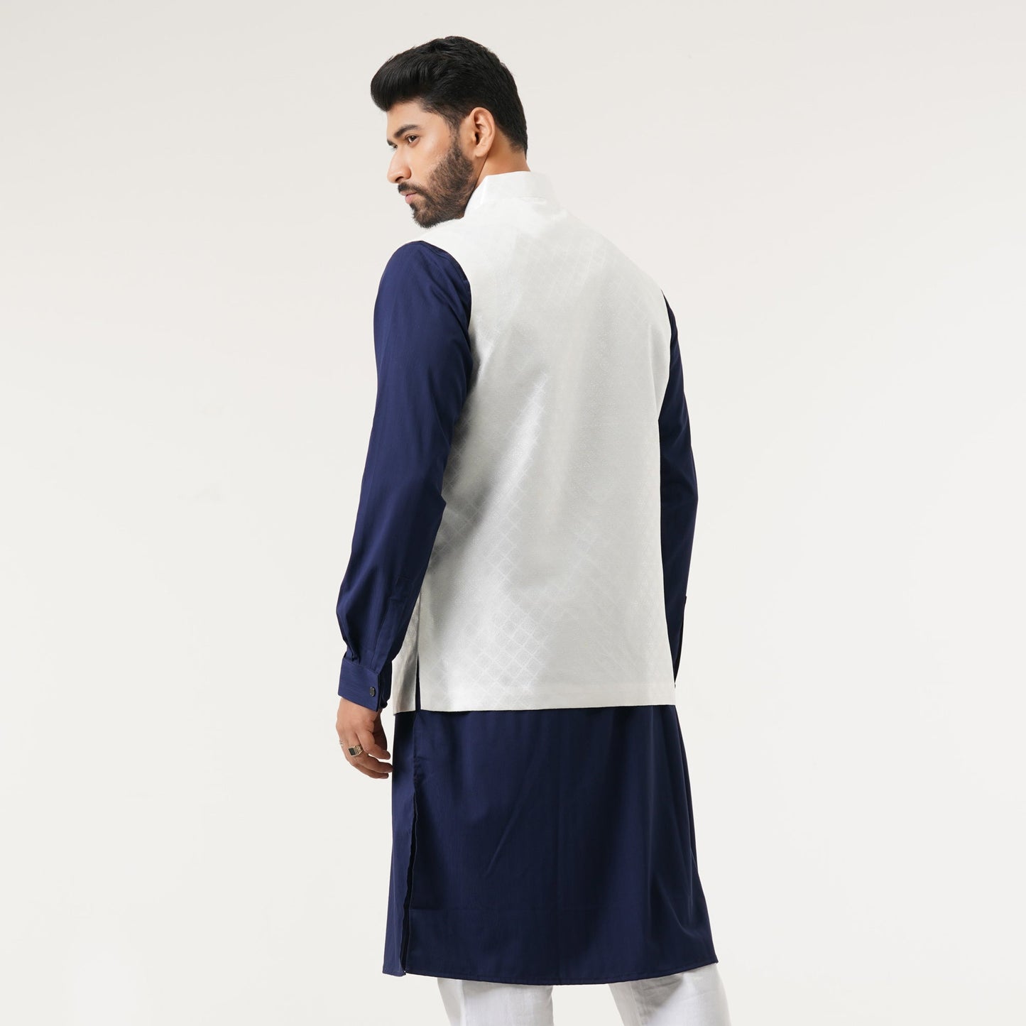 Mens White Vest