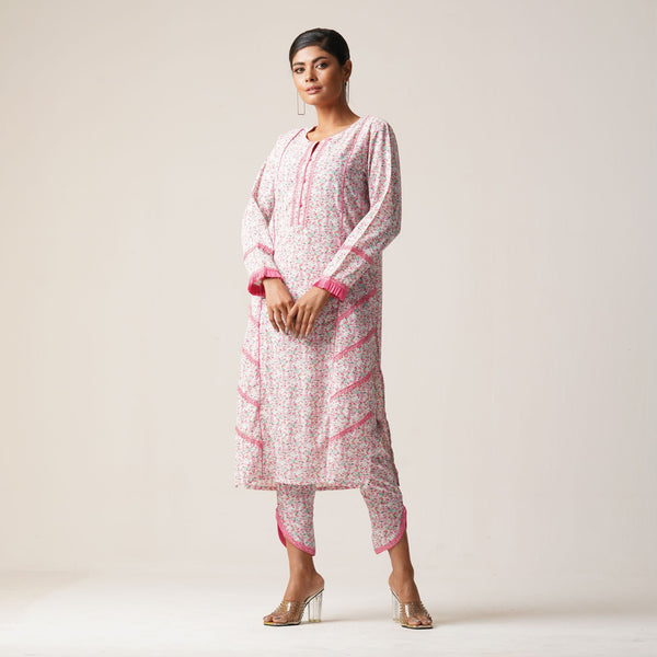 ETHNIC 2PCS-PINK PRINT