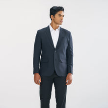 Load image into Gallery viewer, Men&#39;s Navy Slim Fit Blazer
